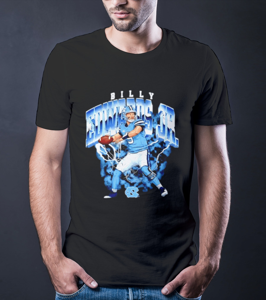 Billy Edwards Jr 9 North Carolina Tar Heels NCAA Football Player T-Shirt