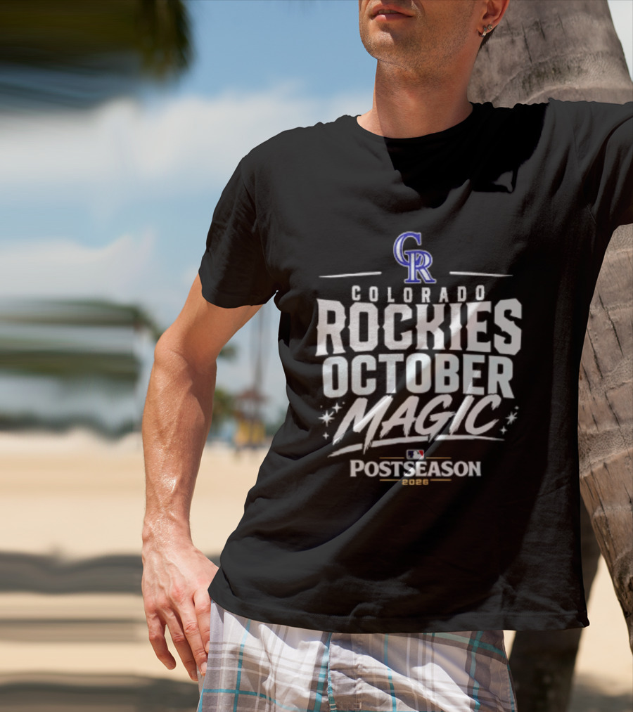 Colorado Rockies October Magic 2026 MLB Postseason Celebration T-Shirt