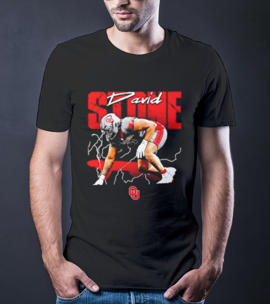 David Stone Oklahoma Sooners NCAA Football T-Shirt