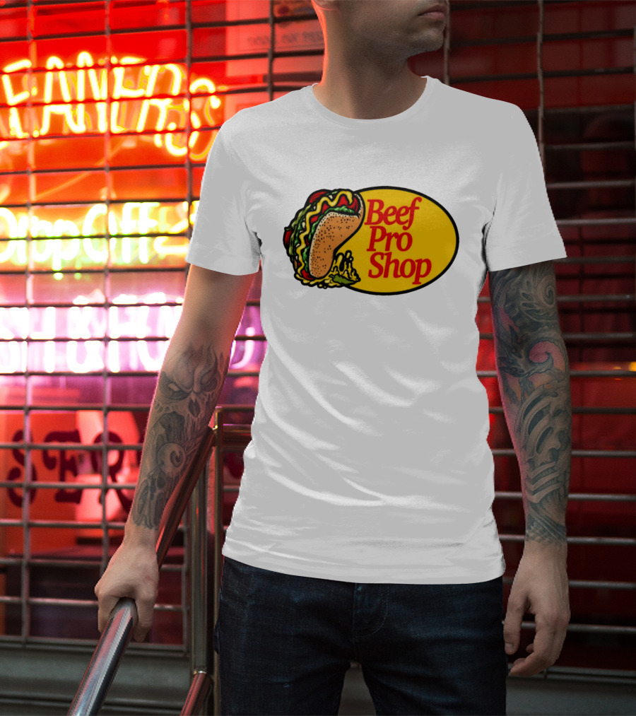 Beef Pro Shop Taco Patch T-Shirt