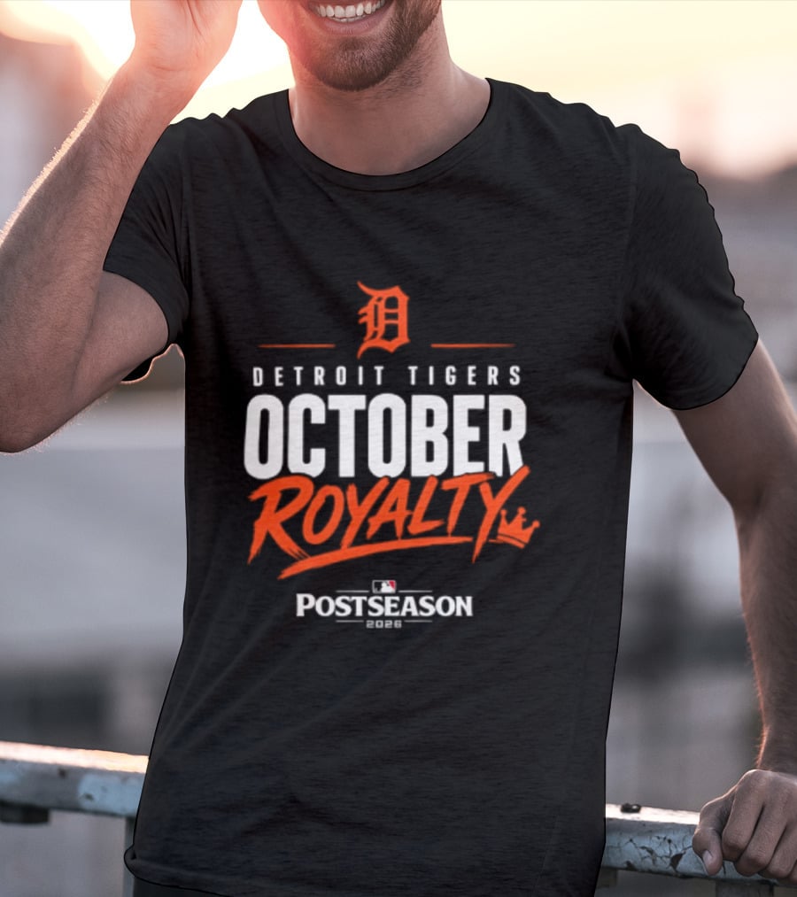Detroit Tigers October Royalty 2026 MLB Postseason T-Shirt