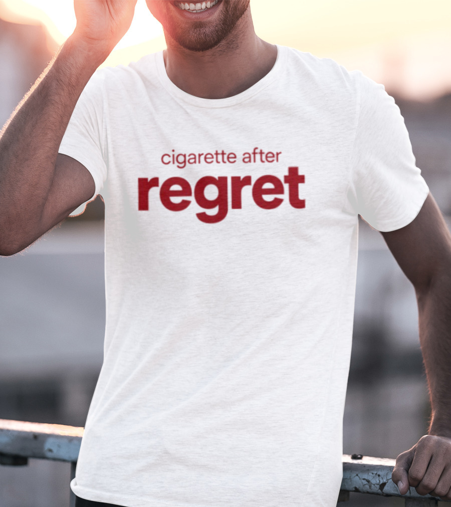 Cigarette After Regret Bold Red T-Shirt