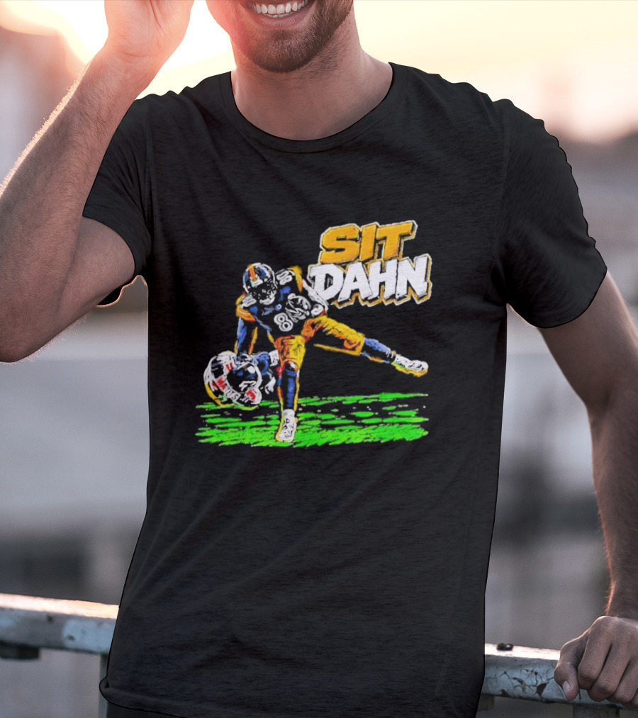 Sit Dahn Pittsburgh Steelers George Pickens 14 Football T-Shirt