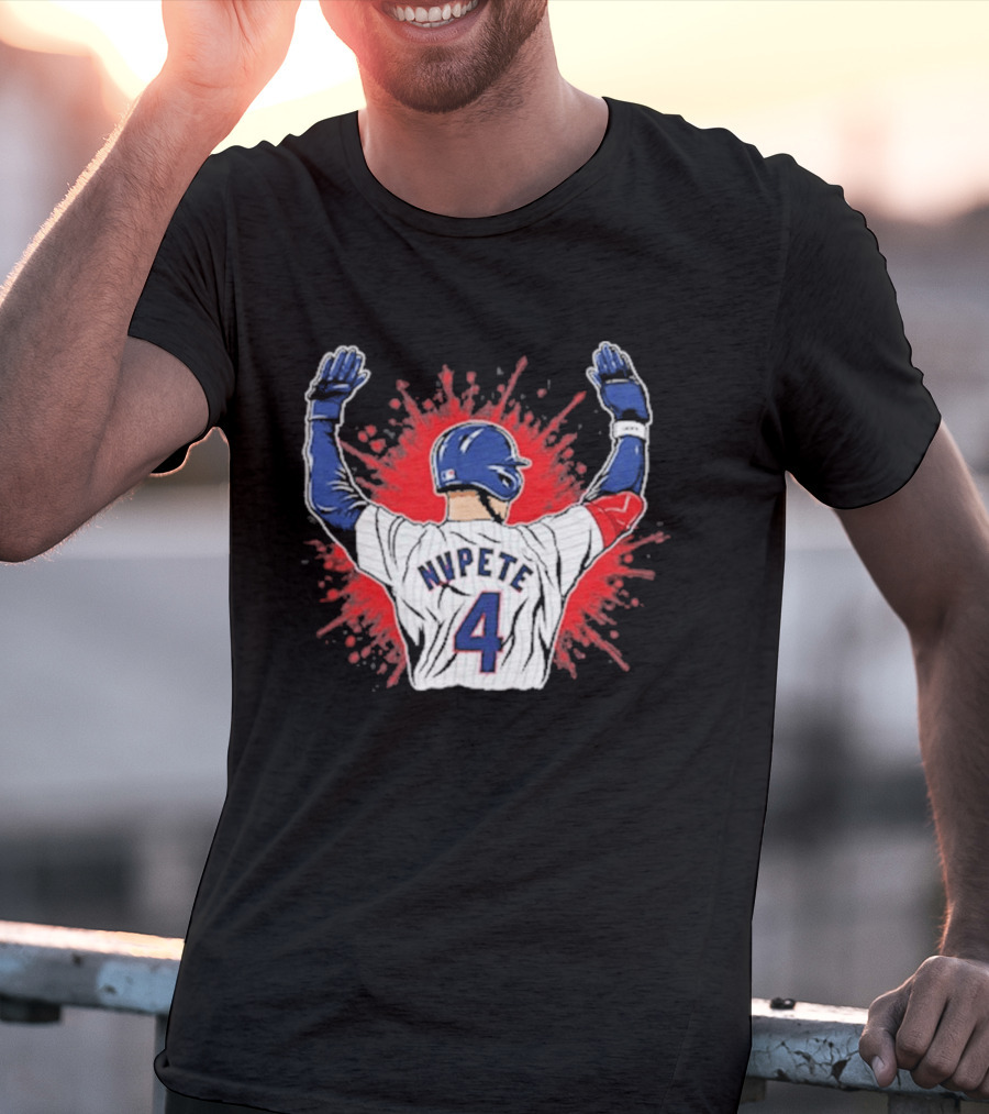 Chicago Cubs MVPETE 4 Pete Crow Armstrong Baseball Player Celebration T-Shirt