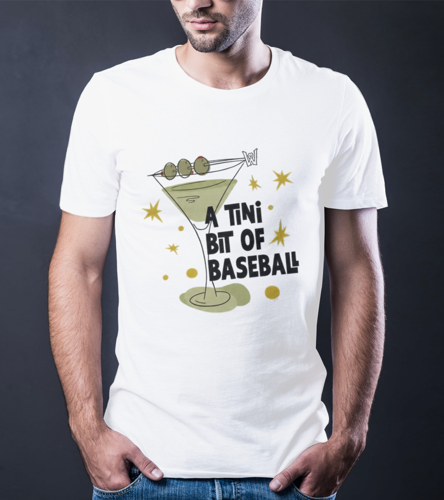 WooSox 2026 A Tini Bit Of Baseball Martini Olives Stars T-Shirt