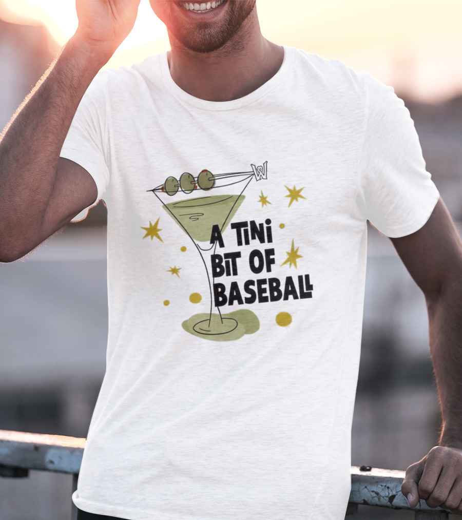 WooSox 2026 A Tini Bit Of Baseball Martini Olives Stars T-Shirt