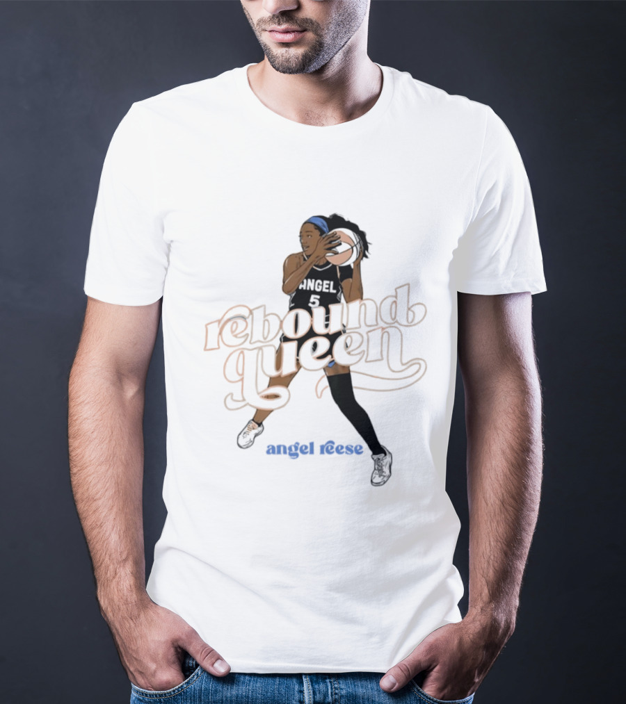 Angel Reese Rebound Queen Basketball Star T-Shirt