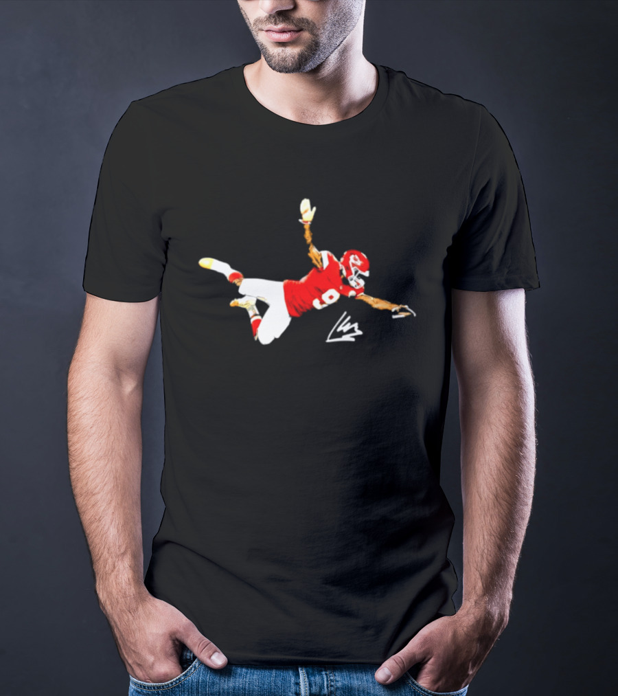 Kansas City Chiefs Kenneth Walker III Number 9 Dive Catch T-Shirt