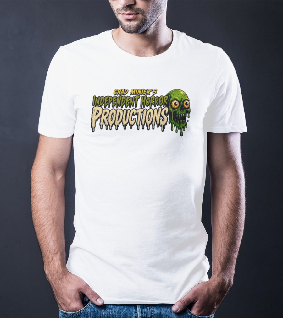 Chad Minier's Independent Horror Productions Skull Zombie T-Shirt