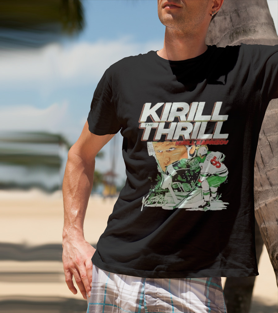 Kirill Kaprizov The Thrill Minnesota Wild Hockey Player Krill T-Shirt