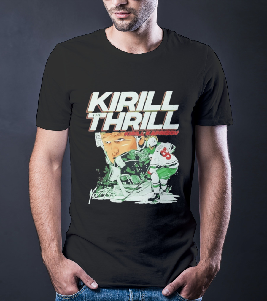 Kirill Kaprizov The Thrill Minnesota Wild Hockey Player Krill T-Shirt