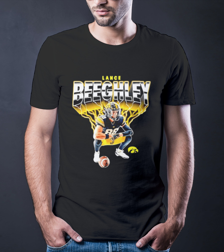 Lance Beeghley Iowa Hawkeyes Football Player Dynamic Sports T-Shirt