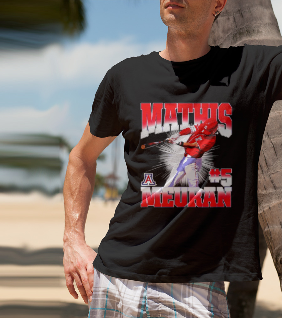 Mathis Meurant #5 Arizona Wildcats NCAA Baseball Player T-Shirt