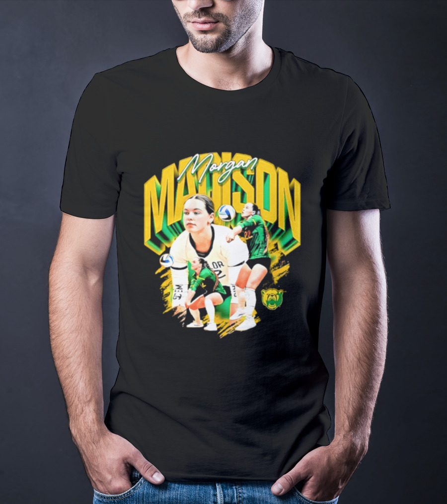 Morgan Madison Baylor Bears Volleyball NCAA Player Action And Team Spirit T-Shirt