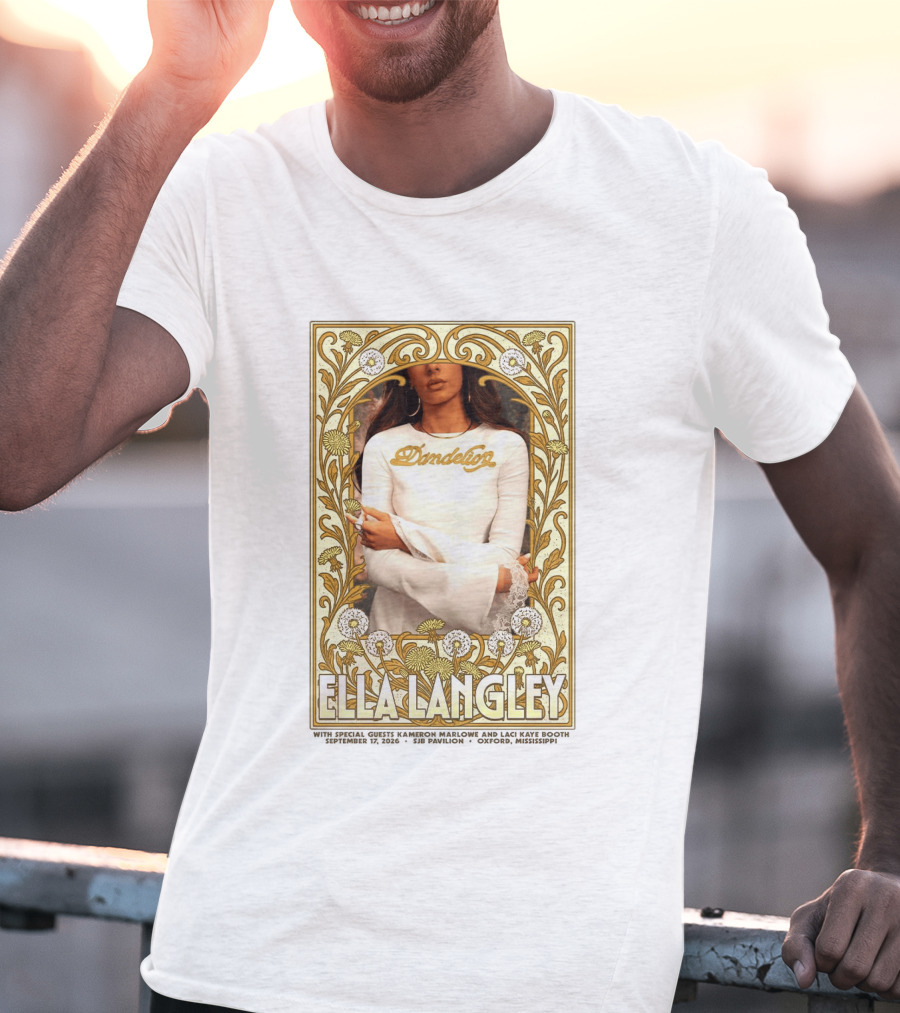 Ella Langley Dandelion Oxford Mississippi Concert September 17 2026 SJB Pavilion T-Shirt