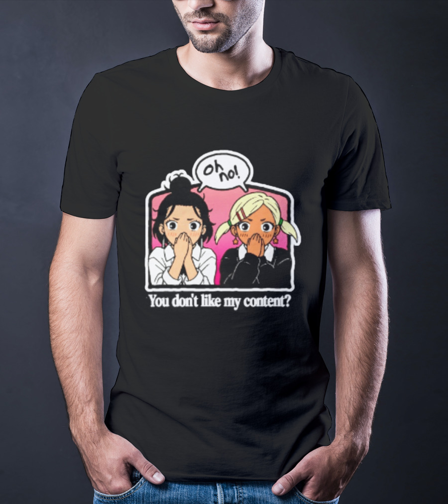 Oh No Muko And Miko Dandadan You Don't Like My Content Anime T-Shirt