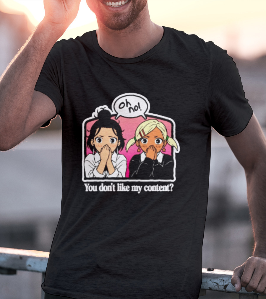 Oh No Muko And Miko Dandadan You Don't Like My Content Anime T-Shirt
