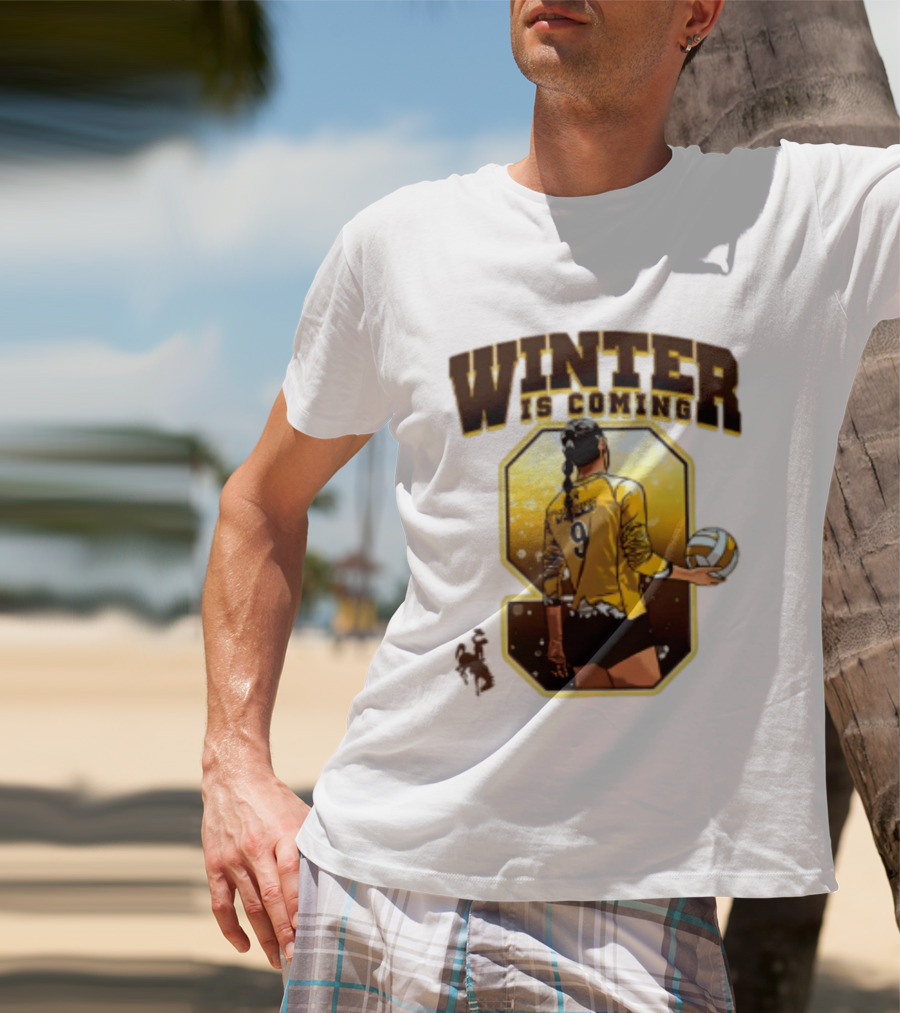 Emma Winter 9 Is Coming Wyoming Cowboys NCAA Women's Volleyball T-Shirt