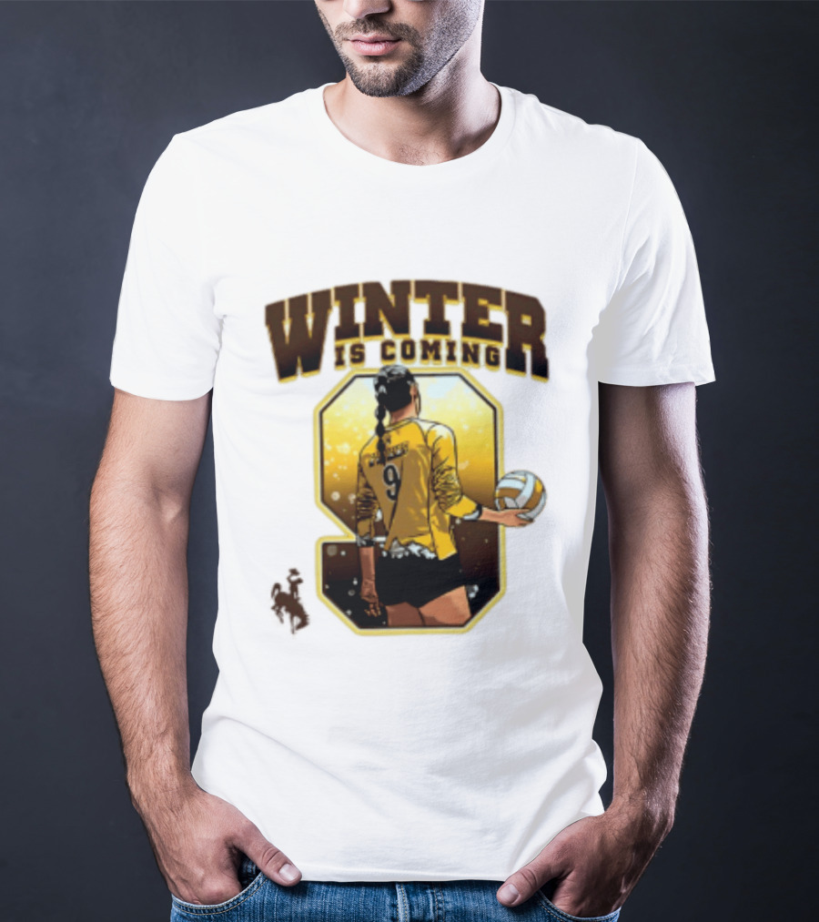 Emma Winter 9 Is Coming Wyoming Cowboys NCAA Women's Volleyball T-Shirt
