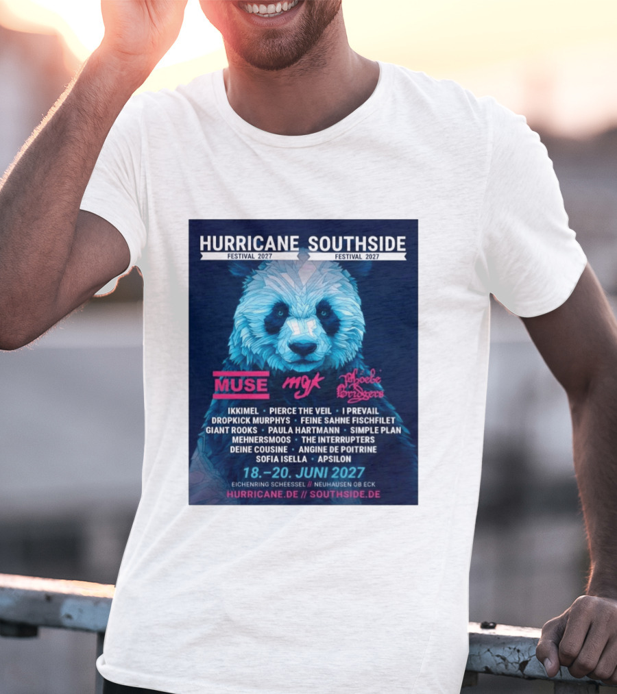 Hurricane Southside Festival 2027 Muse MGK Phoebe Bridgers Ikkimel June 18 20 Eichenring Scheessel Neuhause Ob Eck T-Shirt