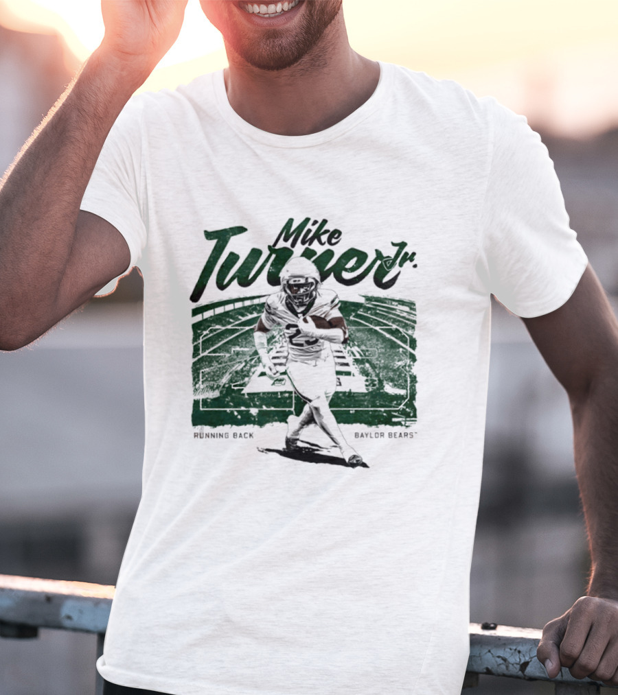 Mike Turner Jr. Running Back Baylor Bears NCAA Football Player T-Shirt