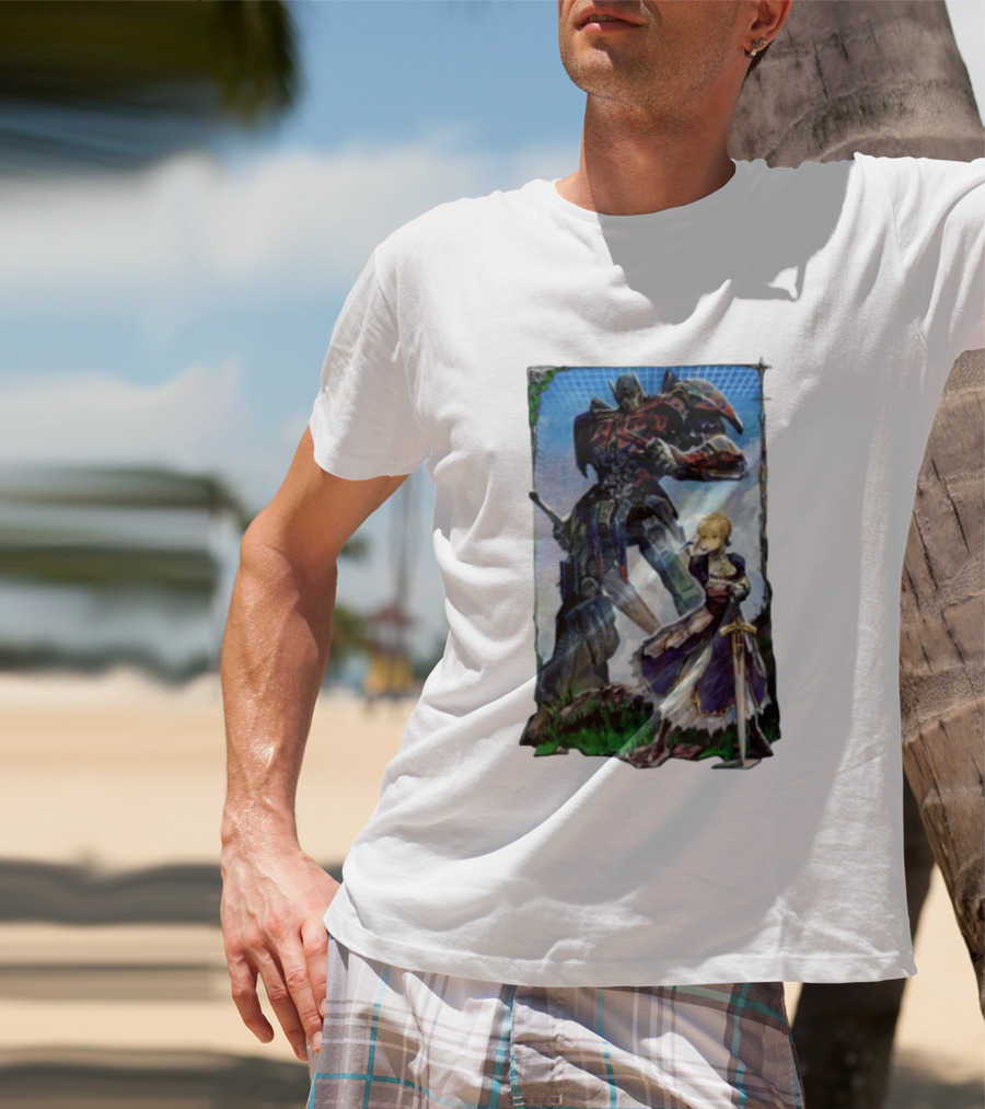 Optimus Prime Transformers With Saber Fate Stay Night Anime T-Shirt