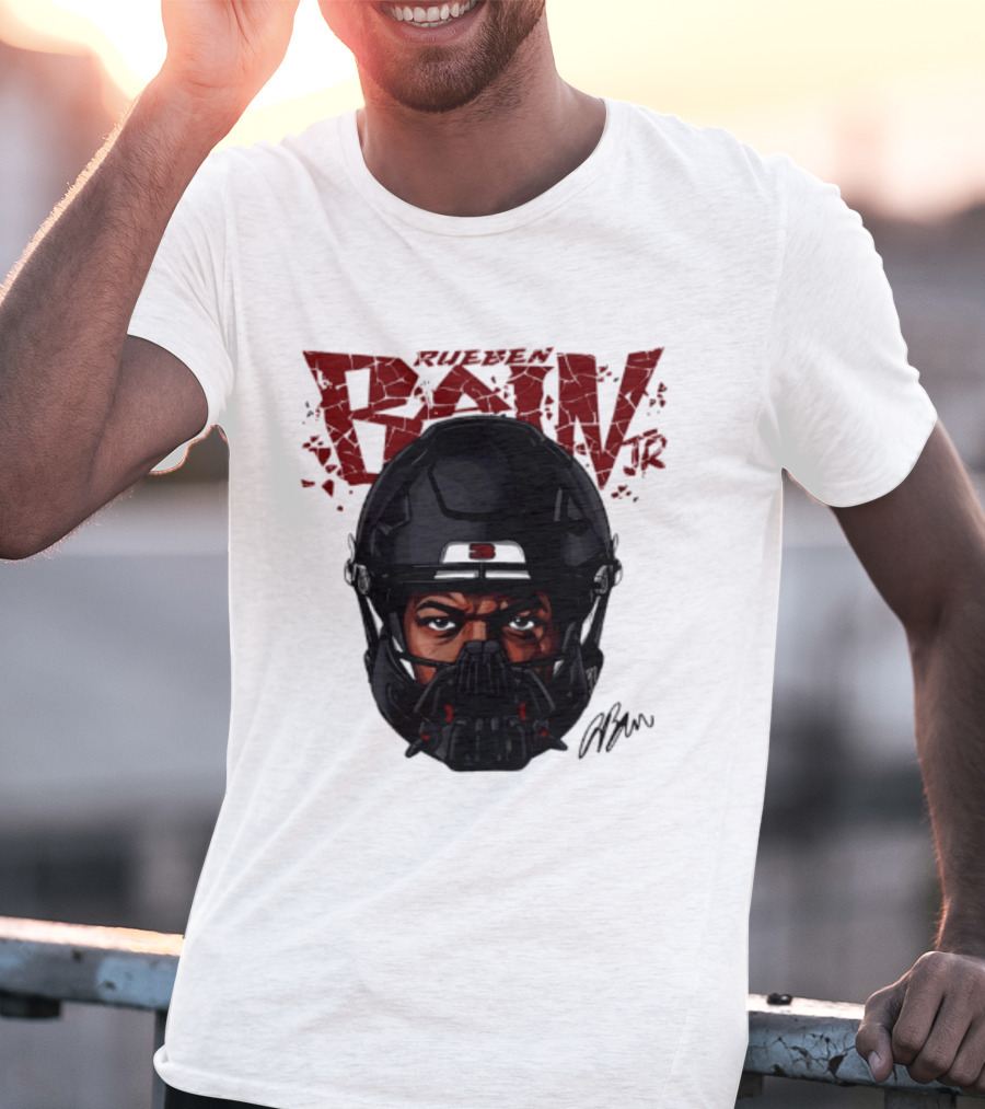 Rueben Bain Jr. Big Head Mask Tampa Bay Buccaneers T-Shirt