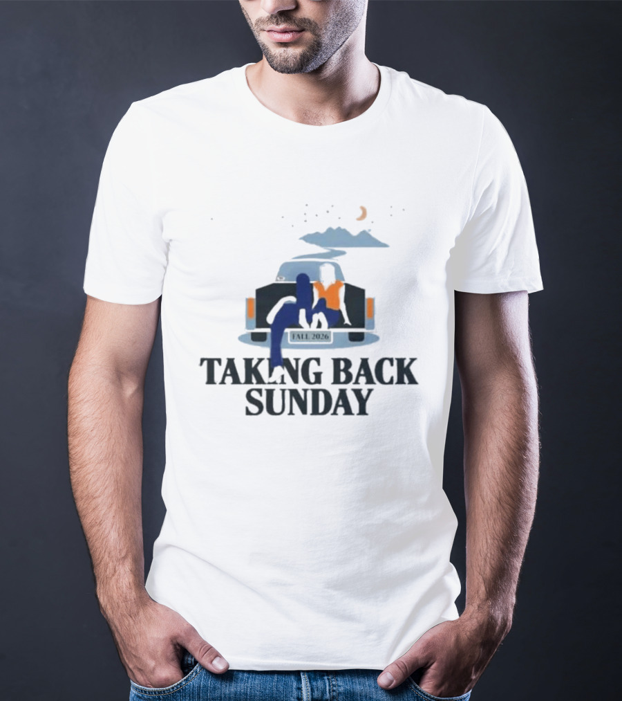 Taking Back Sunday Fall 2026 Tour Classic Car Scene T-Shirt