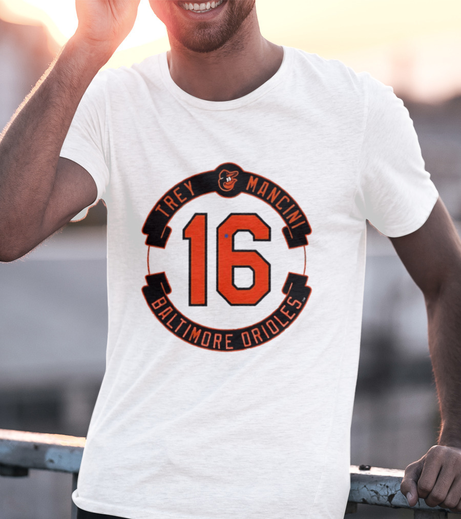 Trey Mancini 16 Baltimore Orioles MLB Baseball T-Shirt