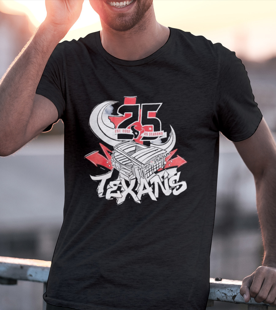 Texans 2026 Est. 2002 25 Seasons Anniversary T-Shirt