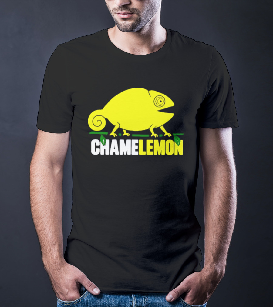 Chamelemon Chameleon Lemon Blend With Leaf Accent T-Shirt