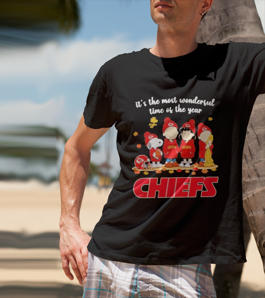 It's The Most Wonderful Time Peanuts Chiefs Halloween 2026 T-Shirt