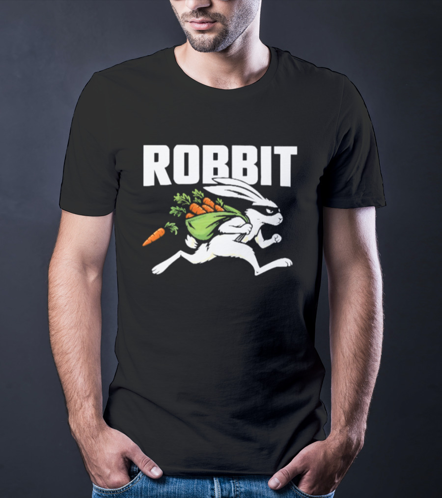 Robbit Rabbit Thief Robber Bunny With Carrots T-Shirt