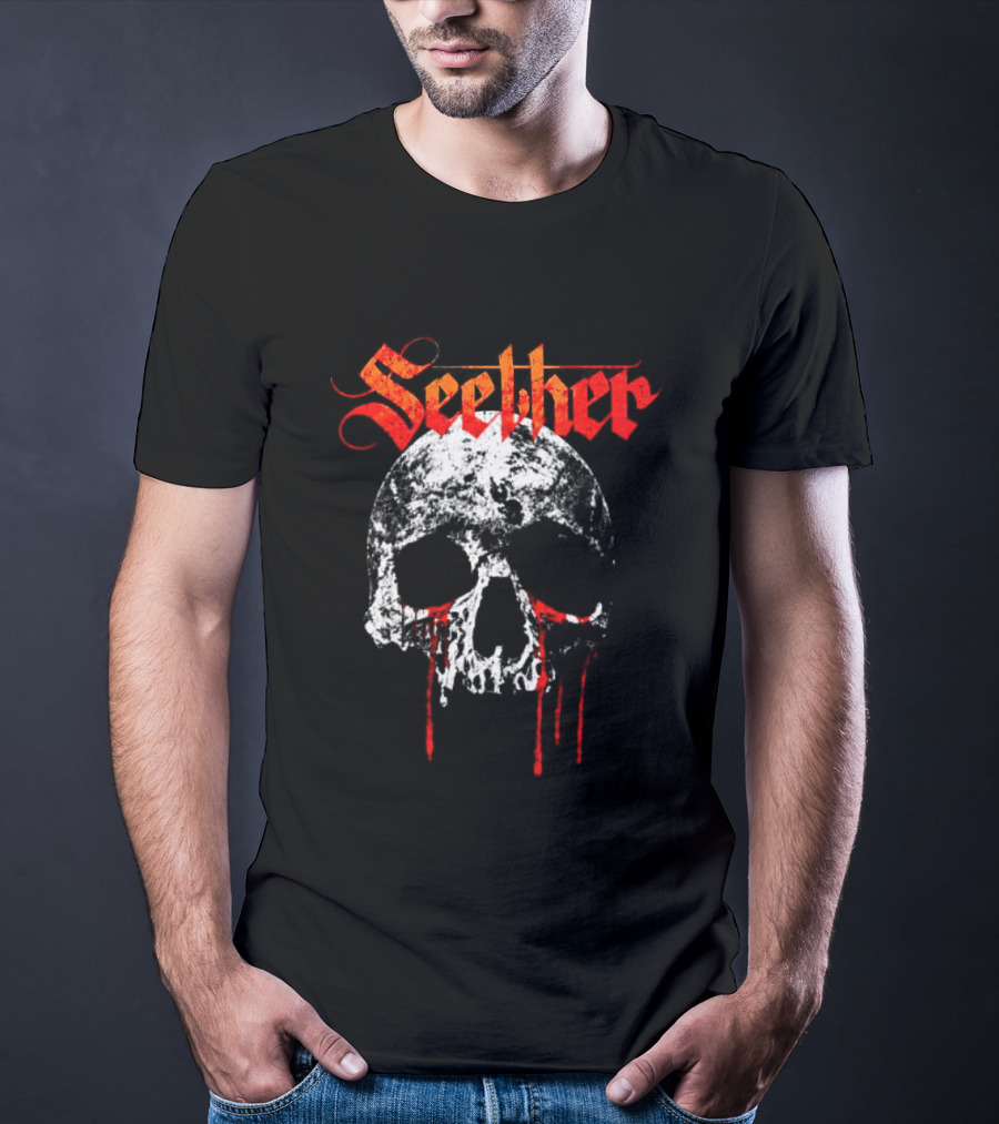 Seether Break The Cycle Tour 2026 North America Bloody Skull T-Shirt