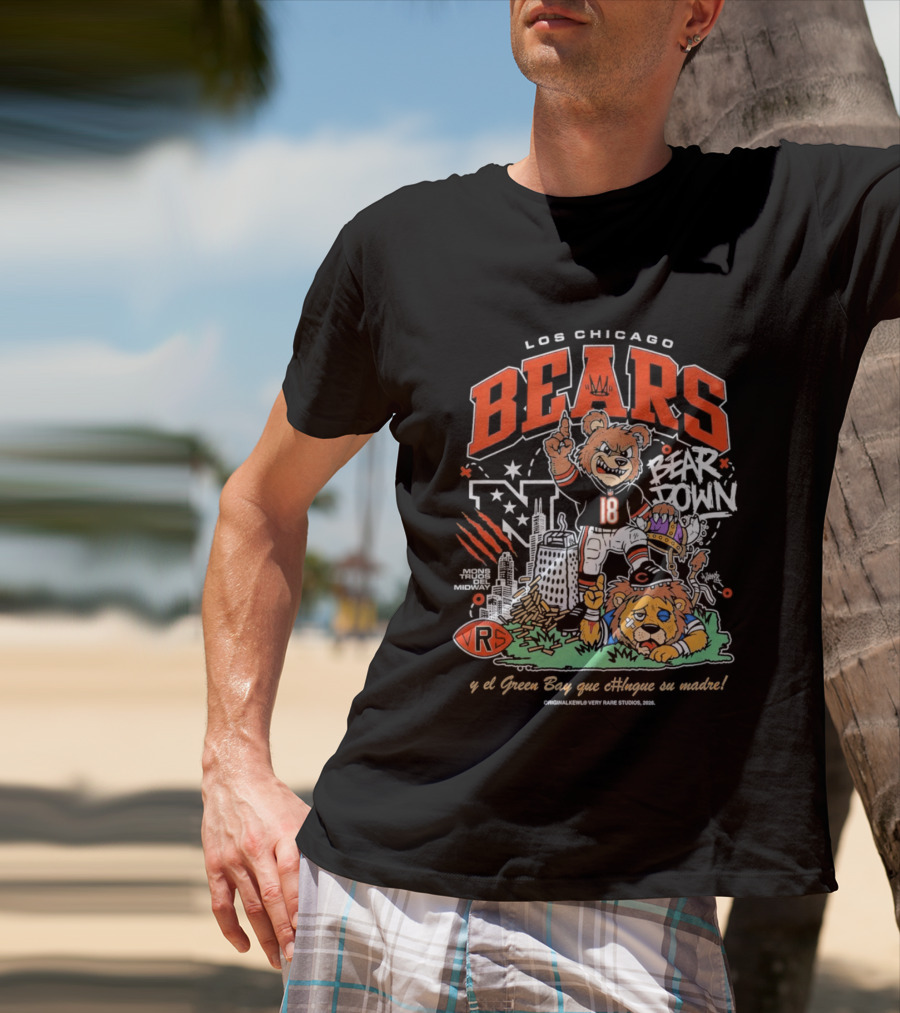 Los Chicago Bears Bear Down Bootleg Diss T-Shirt