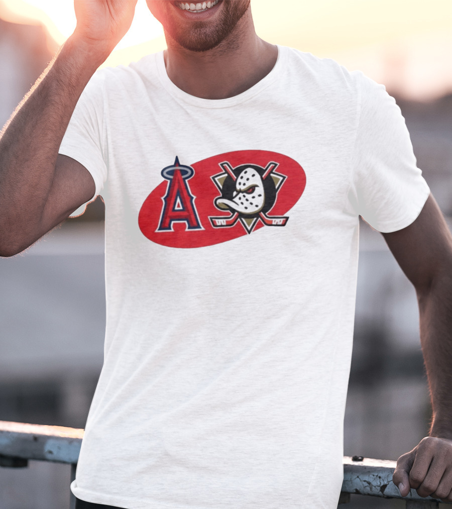 Los Angeles Angels Anaheim Ducks Collaboration Event T-Shirt