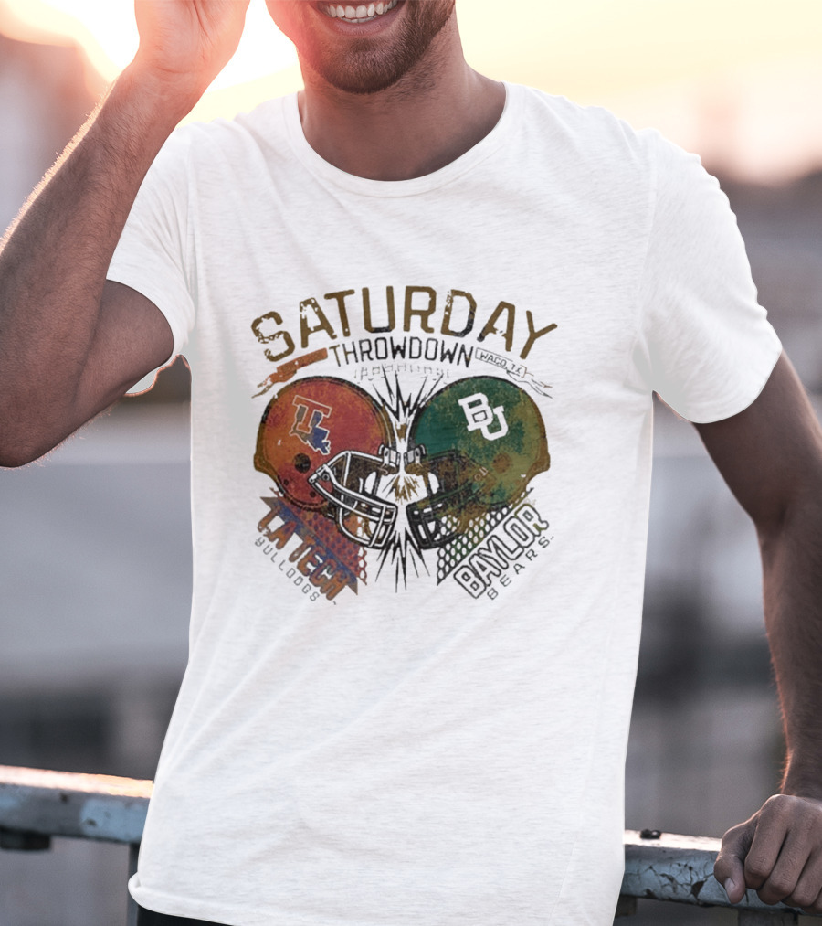 Baylor Bears Vs Louisiana Tech Bulldogs Saturday Throwdown Waco TX Sept 19 2026 T-Shirt