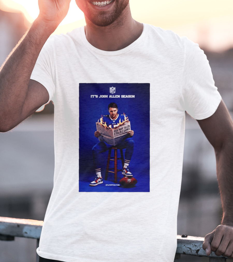Josh Allen Season Buffalo Bills MVP 9 TDs NFL Football T-Shirt