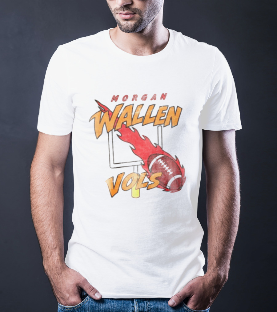 Morgan Wallen Vols Football Flame T-Shirt