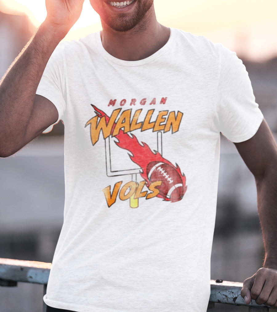 Morgan Wallen Vols Football Flame T-Shirt