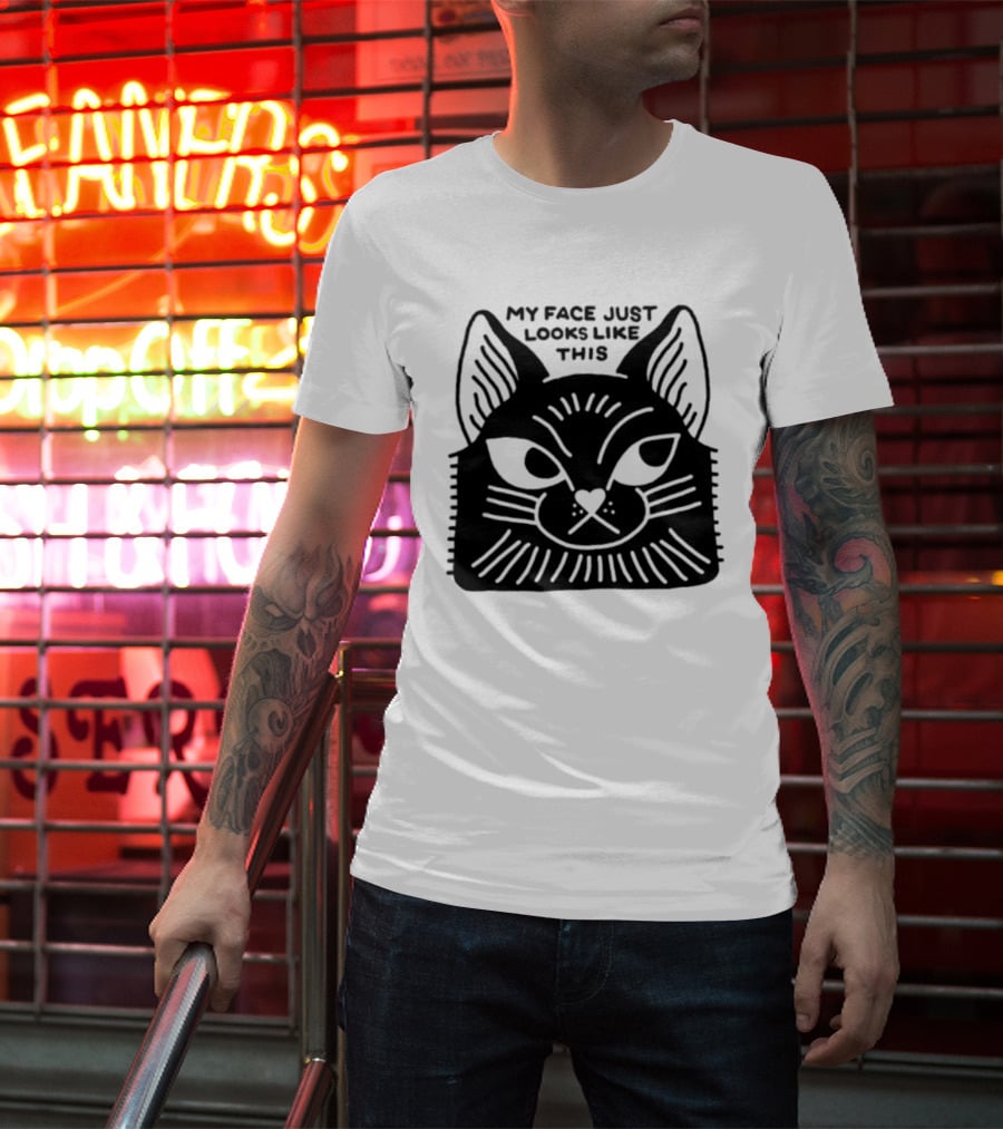 My Face Just Looks Like This Cat Ear Expressions T-Shirt