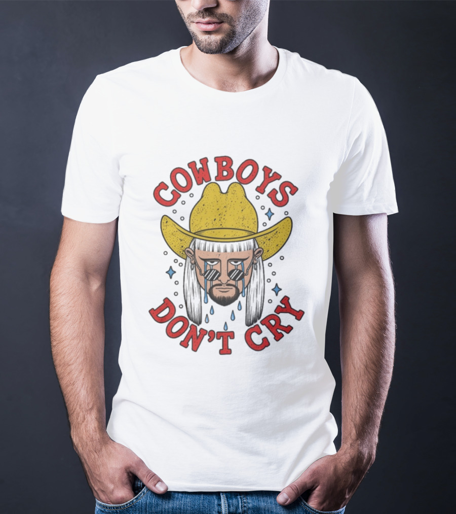 Oliver Tree Cowboys Don't Cry Yellow Hat And Sunglasses T-Shirt