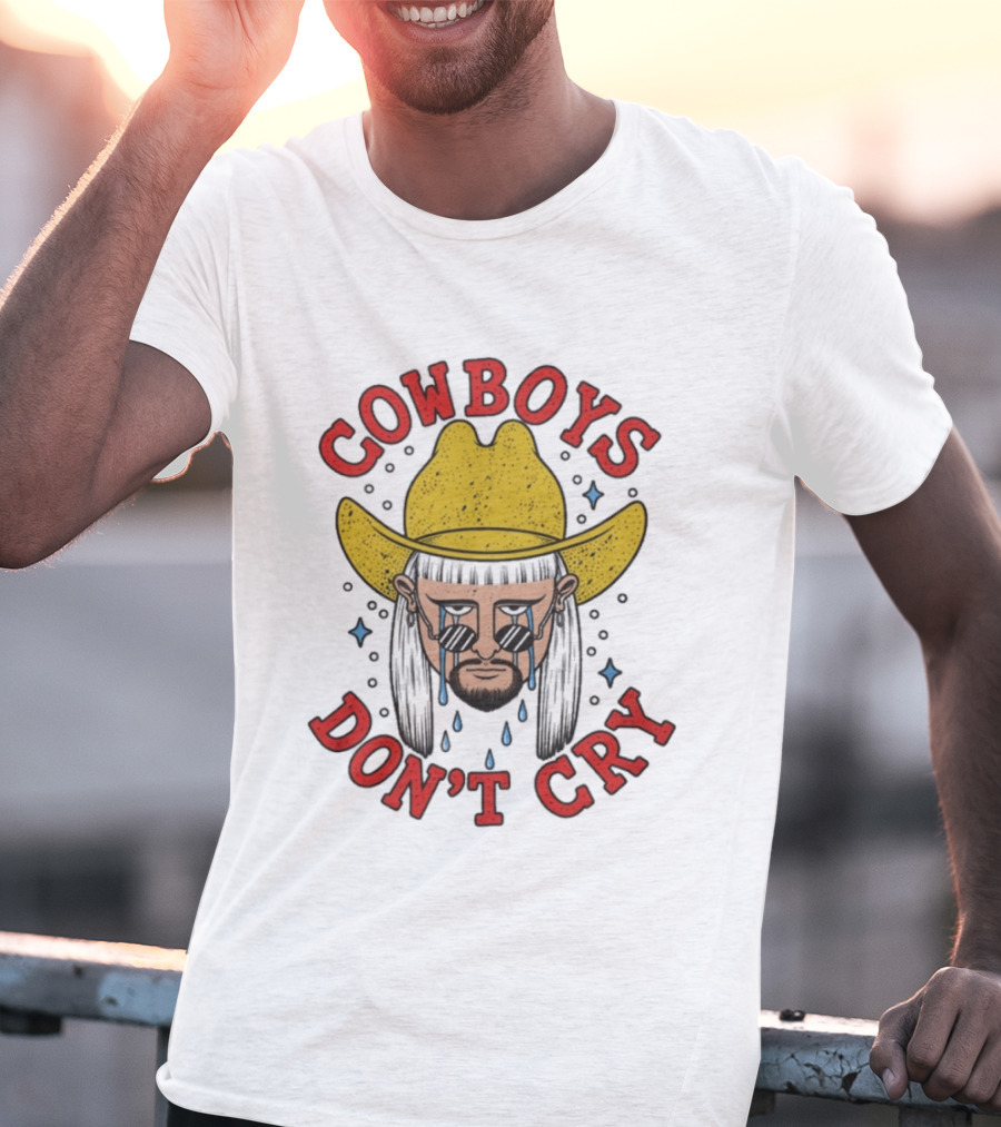 Oliver Tree Cowboys Don't Cry Yellow Hat And Sunglasses T-Shirt