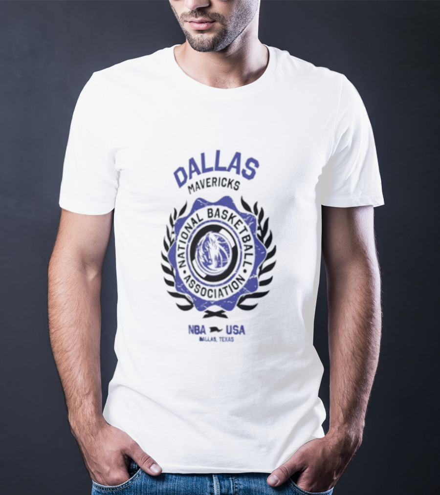 Dallas Mavericks National Basketball Association USA Laurels 2026 T-Shirt
