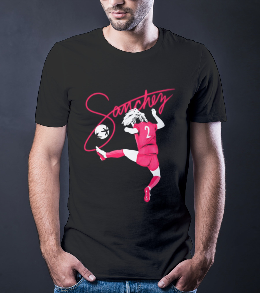 Sanchez Number 2 Soccer Player Kick T-Shirt