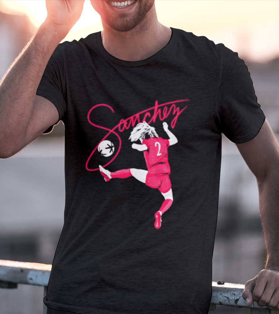 Sanchez Number 2 Soccer Player Kick T-Shirt