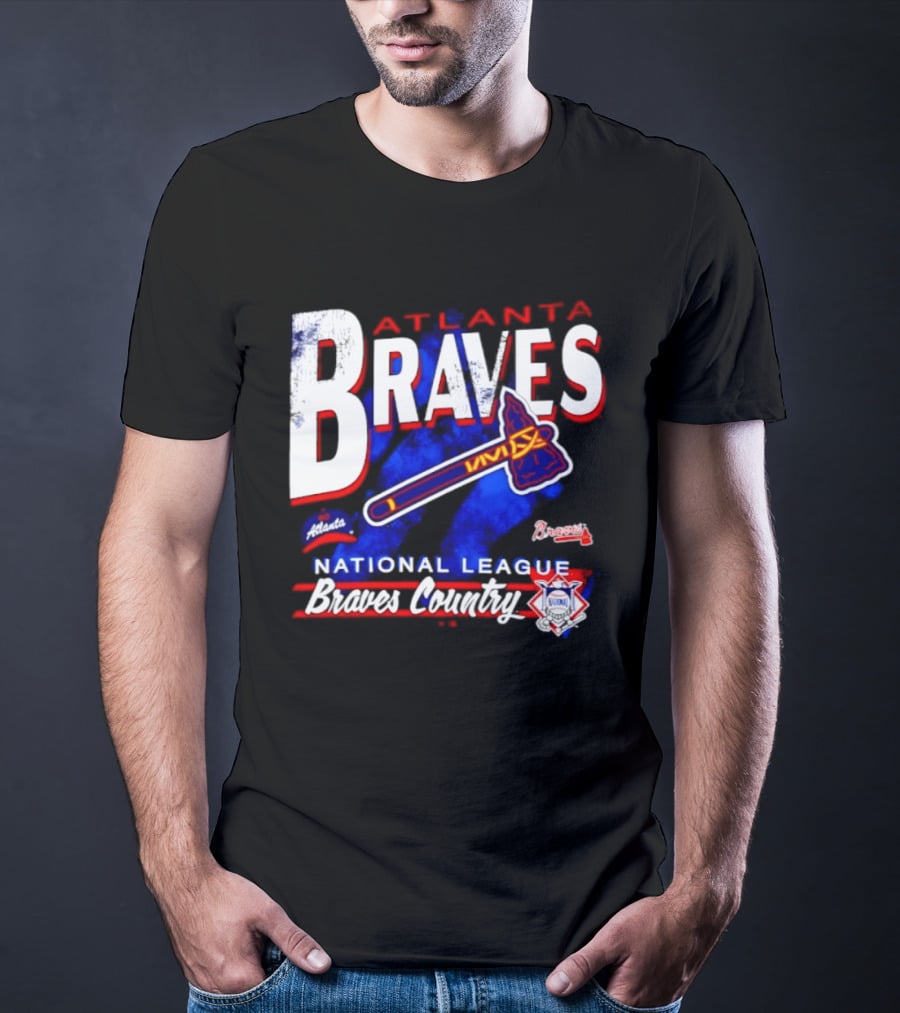 Atlanta Braves National League Braves Country Vintage Tomahawk Iconic Team Spirit T-Shirt
