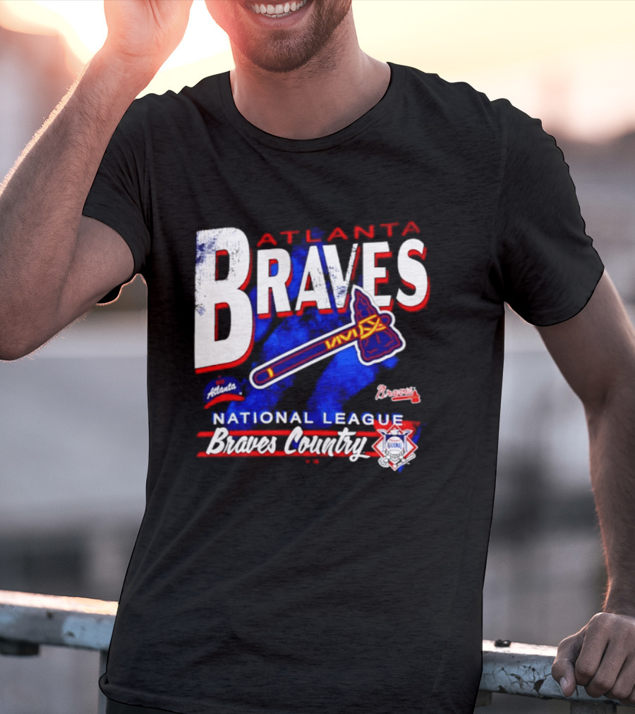 Atlanta Braves National League Braves Country Vintage Tomahawk Iconic Team Spirit T-Shirt
