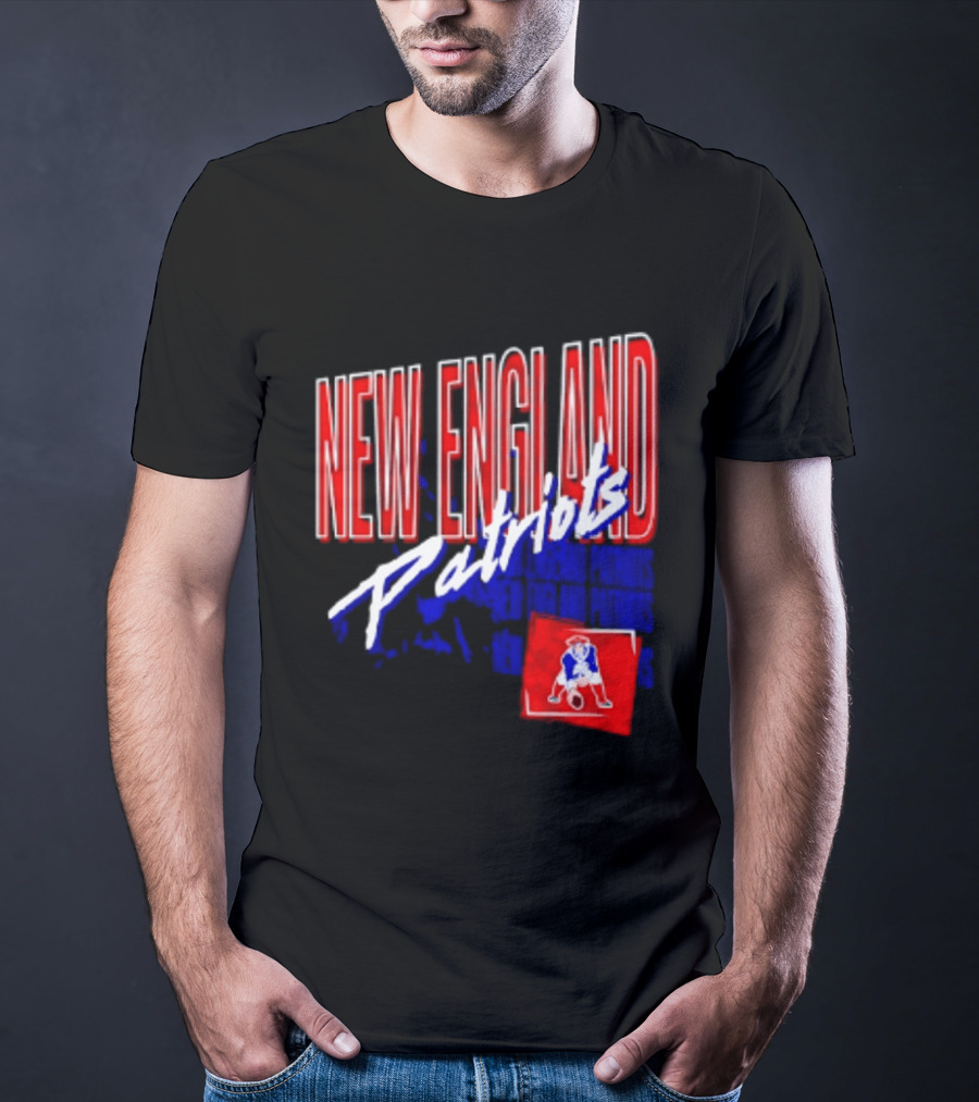 New England Patriots Red White Team Sports T-Shirt