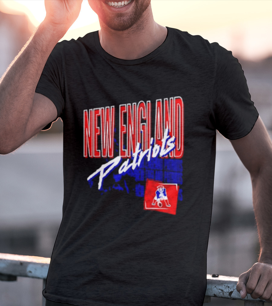 New England Patriots Red White Team Sports T-Shirt